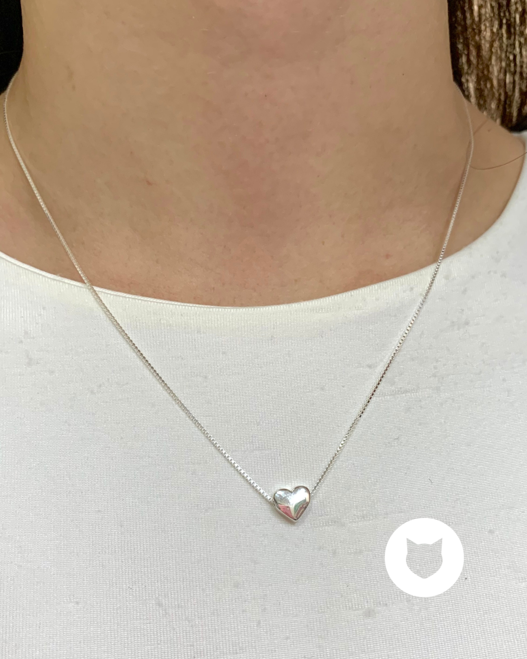 COLLAR DE PLATA 925 CORAZÓN CO1822L22