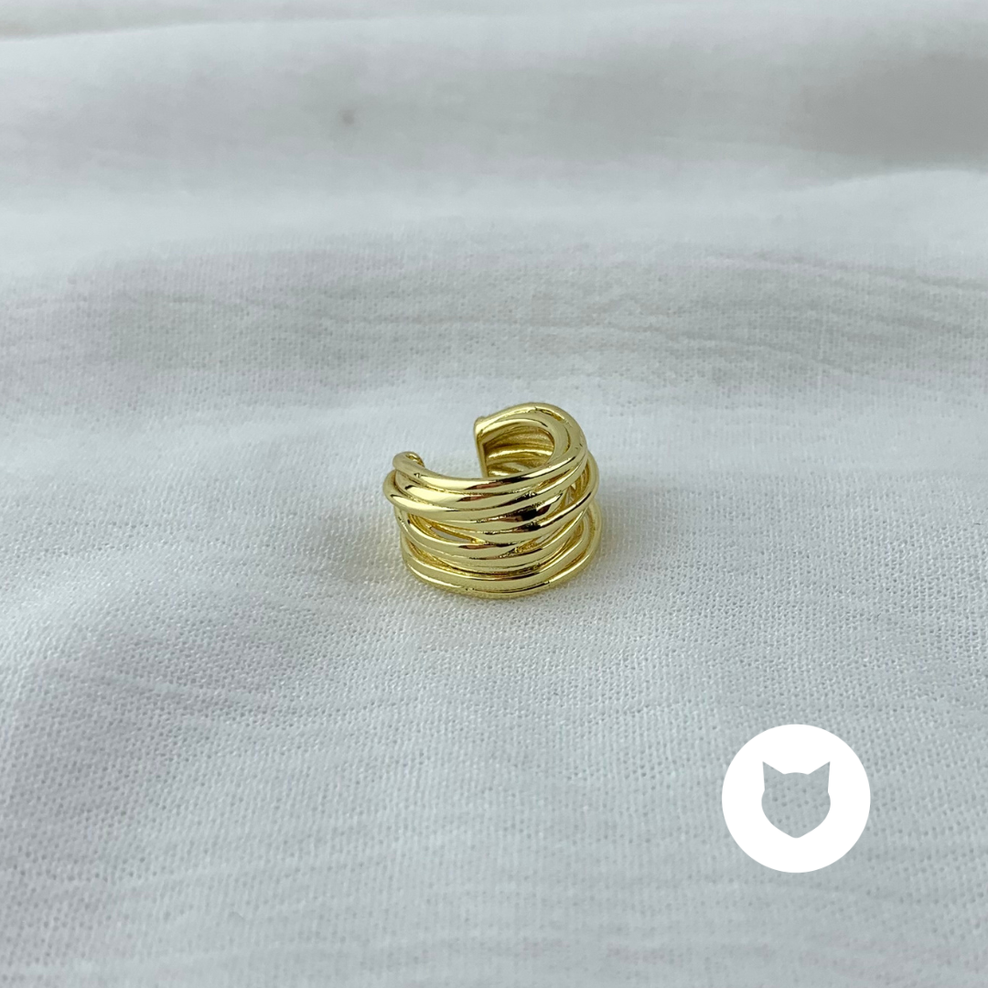 EARCUFF DE BAÑO DE ORO EA0684G30