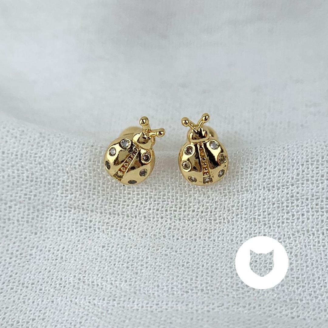 ARETES DE BAÑO DE ORO Y CRISTALES MARIQUITA AB0486G36