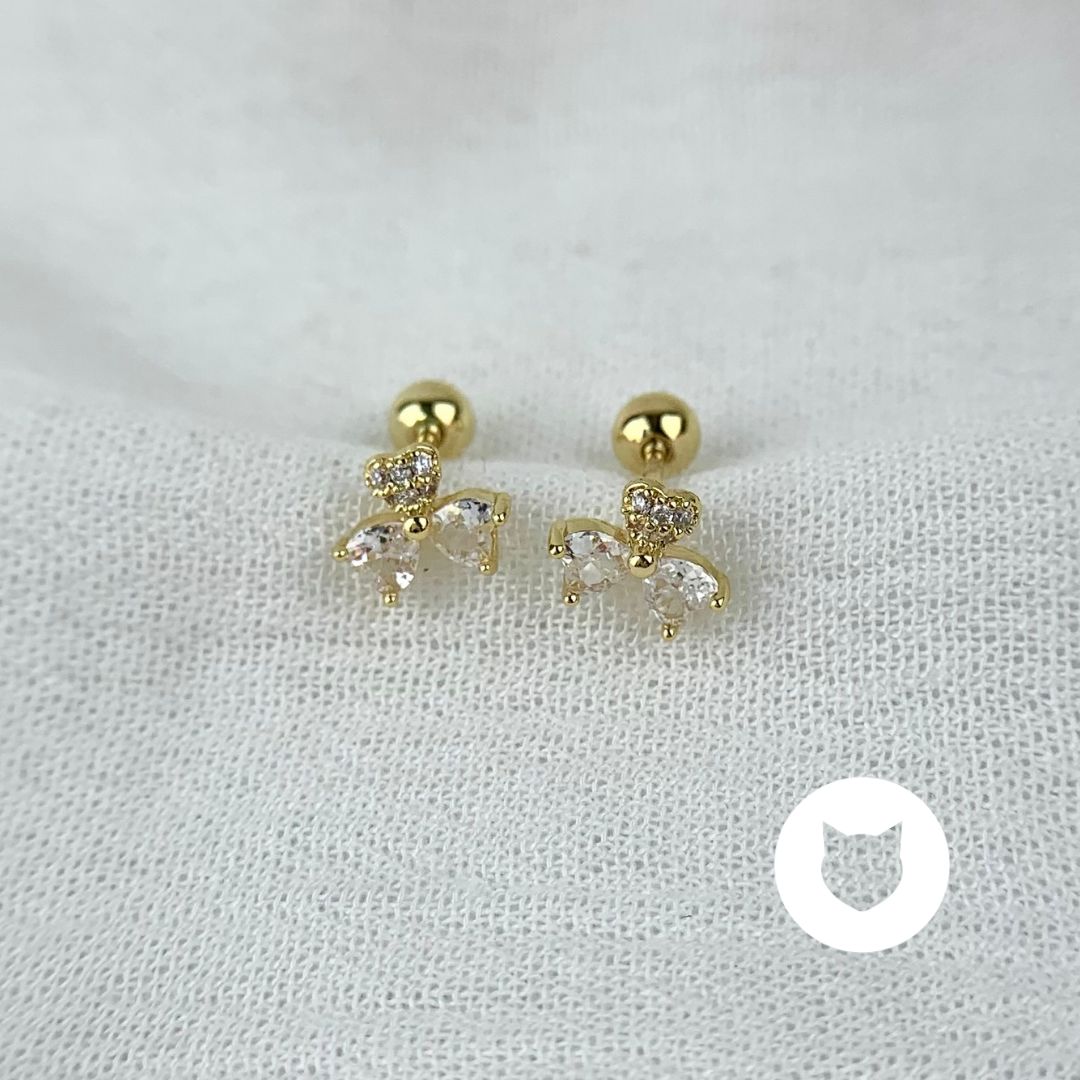 ARETES DE BA�O DE ORO Y CRISTALES AB0497G36