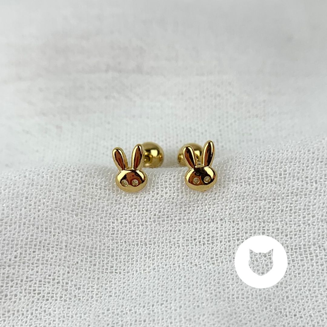 ARETES DE ACERO INOXIDABLE CONEJO AB0506G88