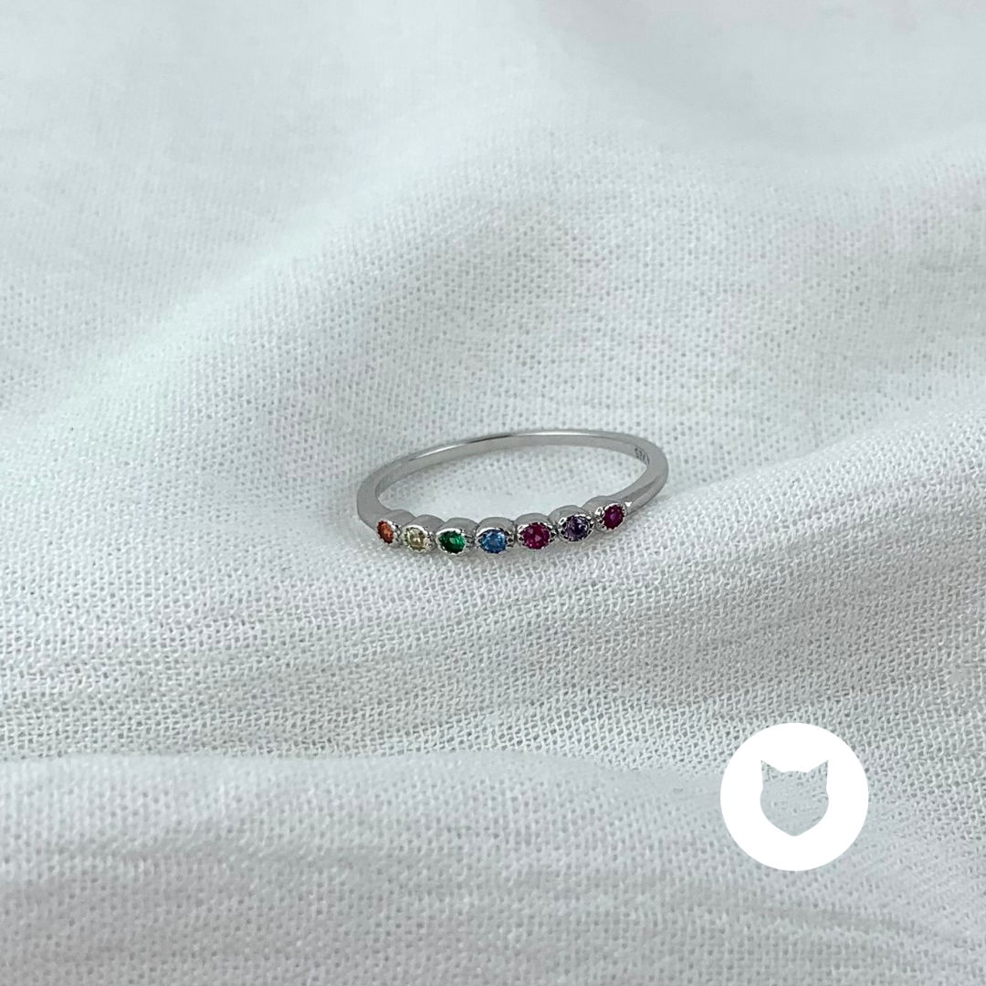 ANILLO DE PLATA 925 Y CRISTALES AN3664L25