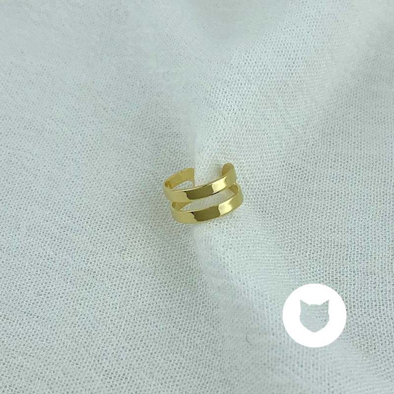 EARCUFF DE BAÑO DE ORO EA0691G36
