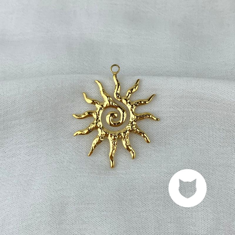DIJE DE ACERO INOXIDABLE SOL DI0800G92