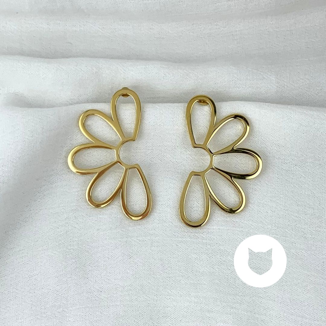 ARETES DE ACERO INOXIDABLE MEDIA FLOR AR2807G53