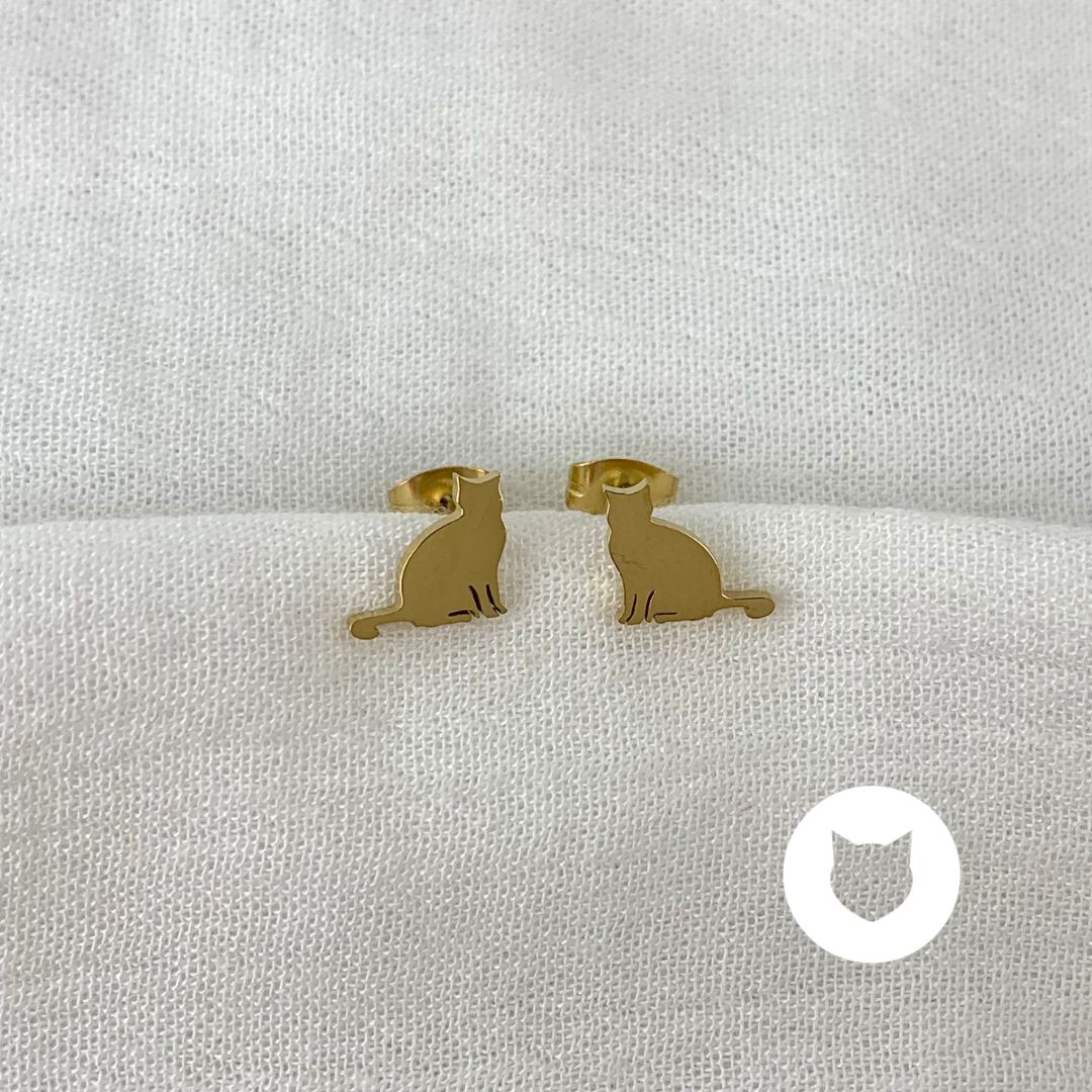 ARETES DE ACERO INOXIDABLE GATO AR2815G89
