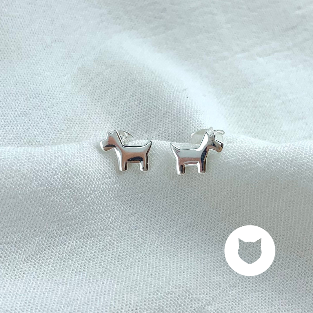 ARETES DE PLATA 925 SCHNAUZER AR2832L26