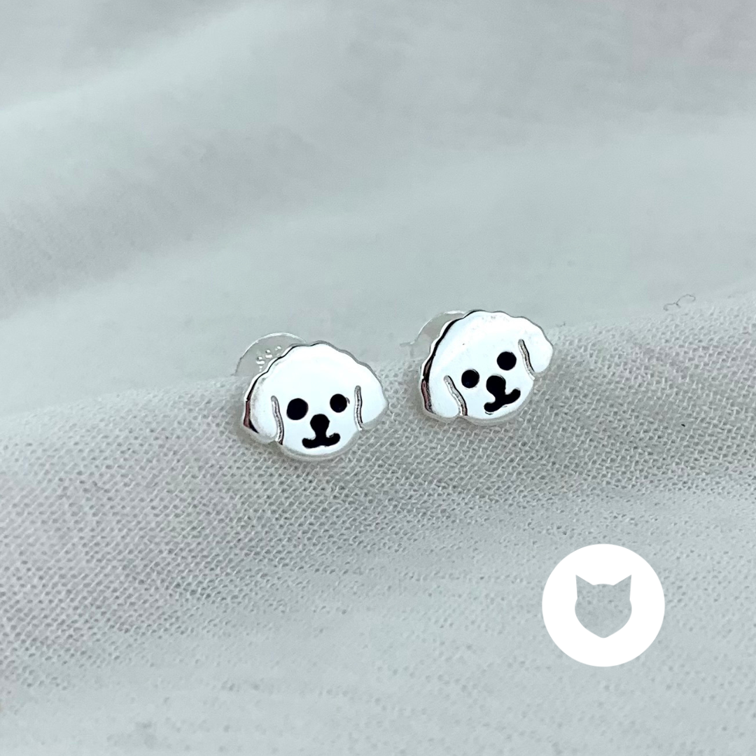 ARETES DE PLATA 925 PERRO AR2851L26