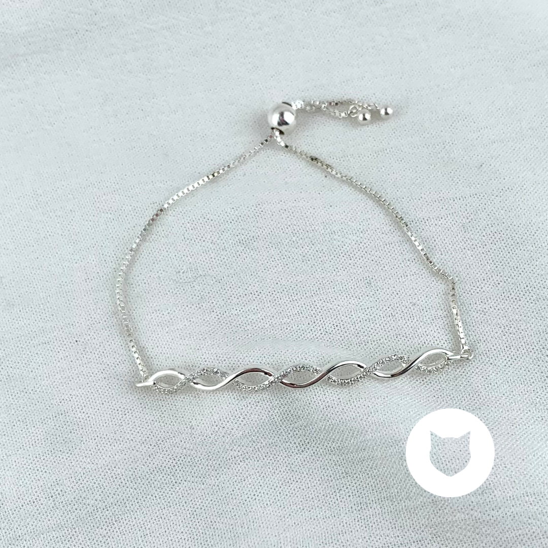 PULSERA DE PLATA 925 Y CRISTALES PU1830L22