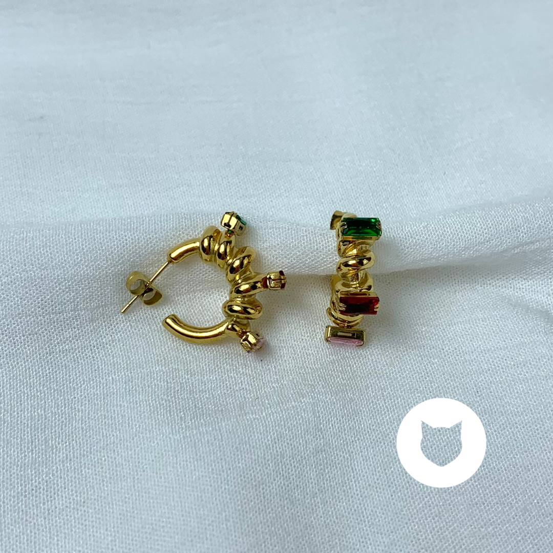 ARGOLLAS DE ACERO INOXIDABLE Y CRISTALES AG1691G48
