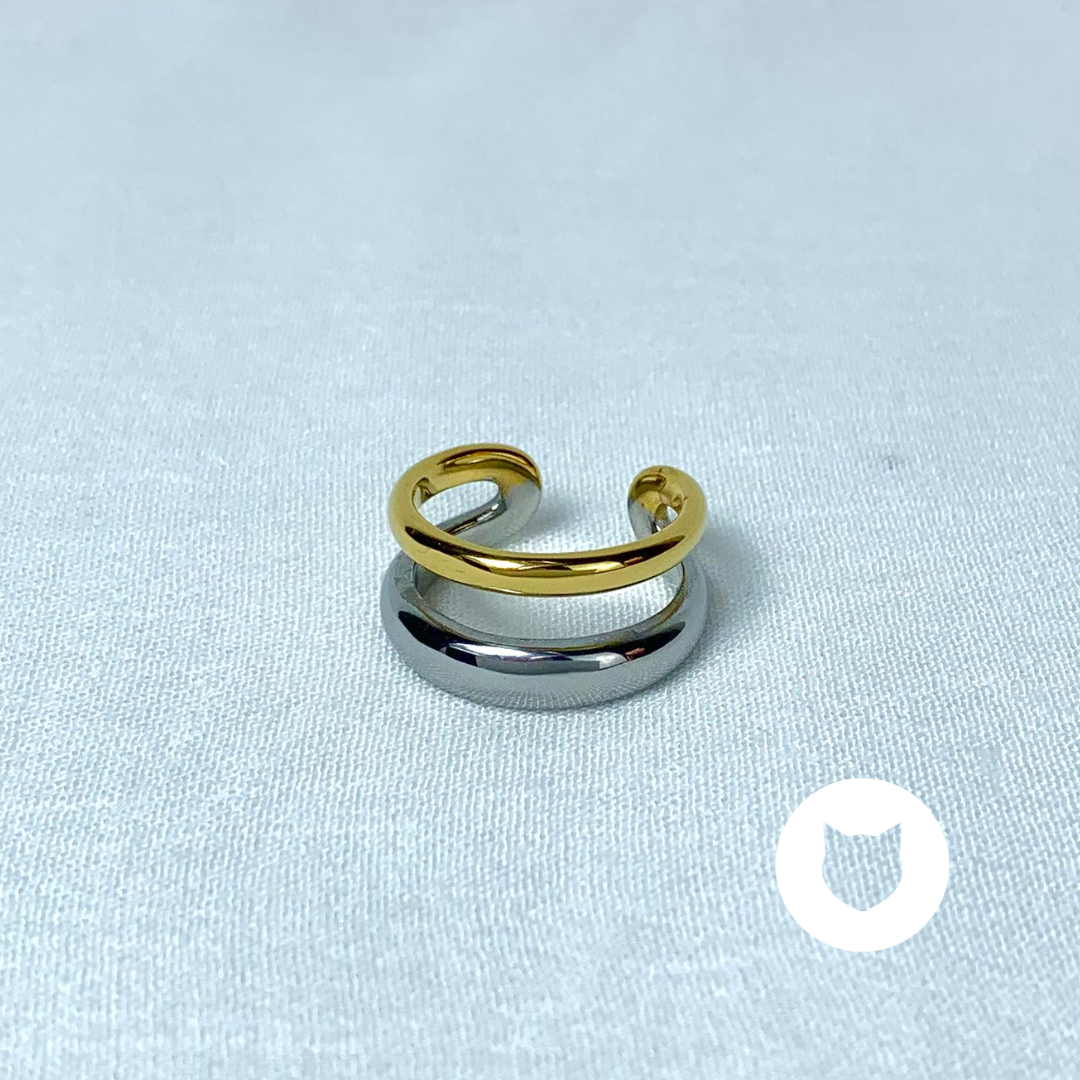 ANILLO DE ACERO INOXIDABLE METALES MIXTOS AN3685G42