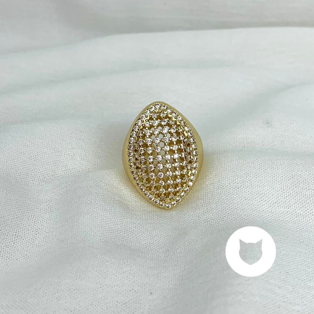 ANILLO DE BAÑO DE ORO Y CRISTALES AN3680G30