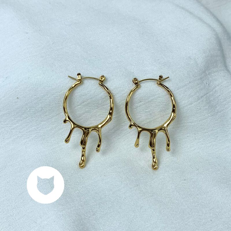 ARGOLLAS DE ACERO INOXIDABLE GOTAS AG1708G43