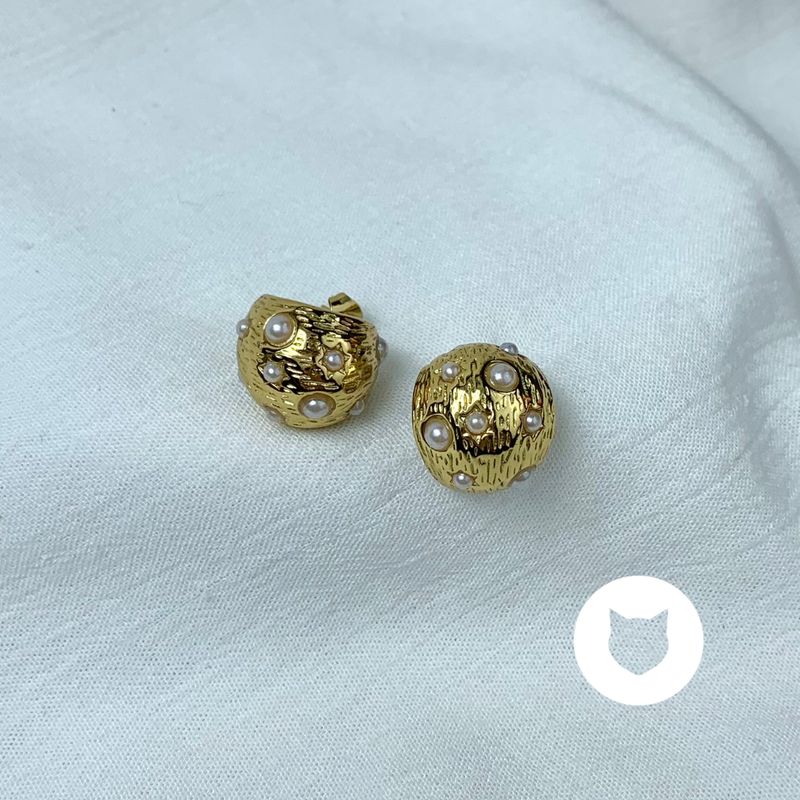 ARGOLLAS DE ACERO INOXIDABLE Y PERLAS SINTÉTICAS AG1726G48