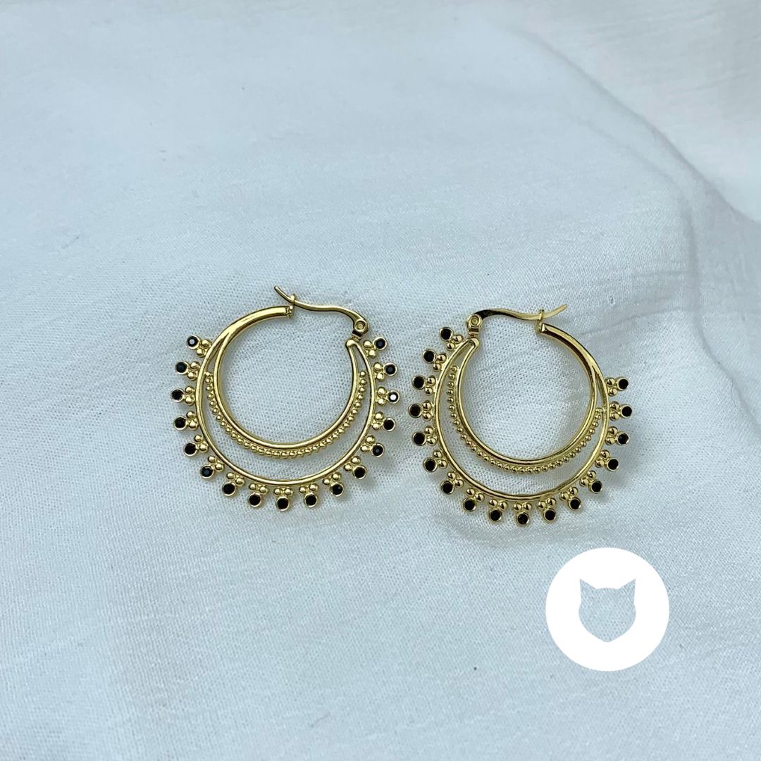 ARGOLLAS DE ACERO INOXIDABLE Y CRISTALES AG1727G41