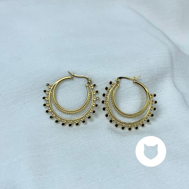 ARGOLLAS DE ACERO INOXIDABLE Y CRISTALES AG1727G41