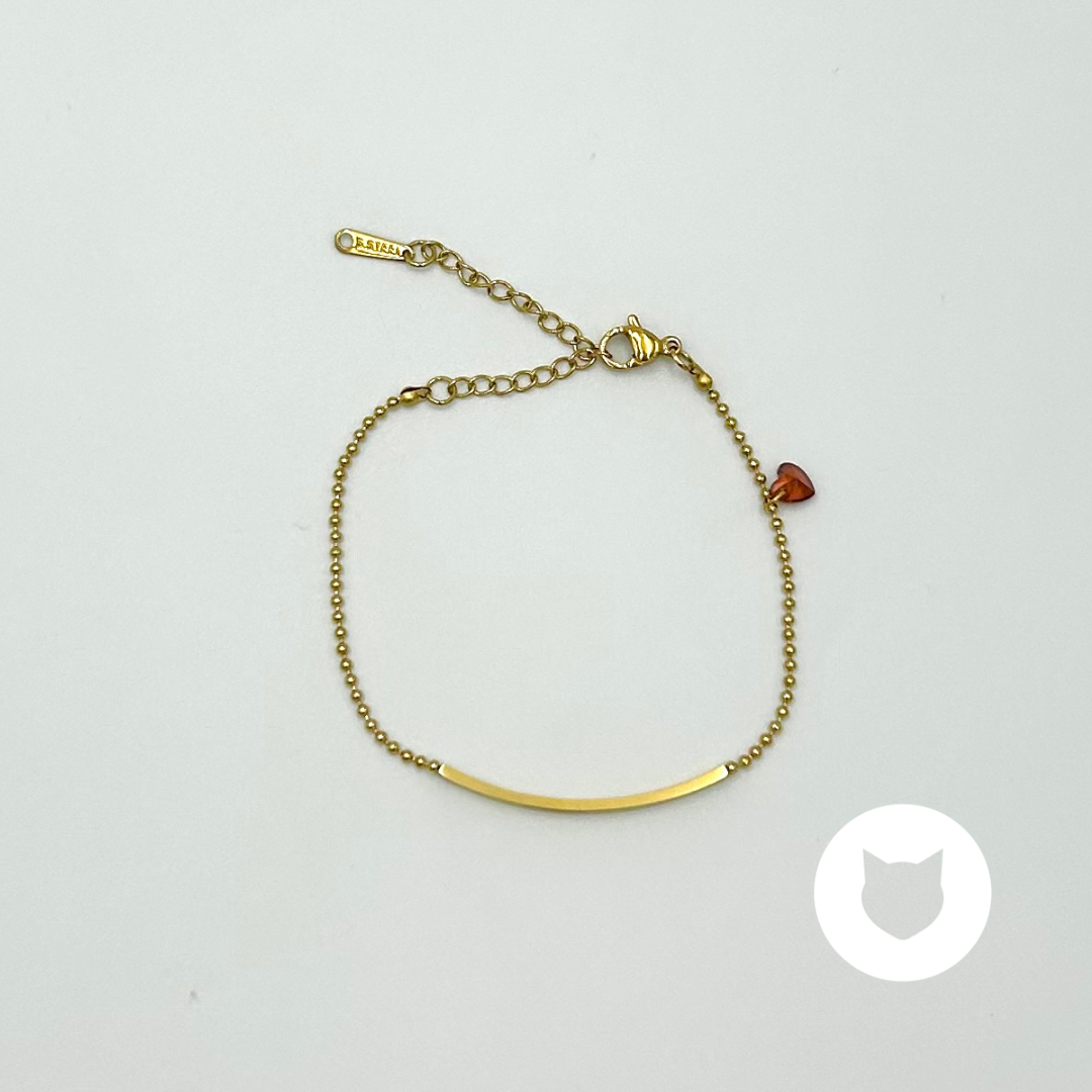 PULSERA DE ACERO INOXIDABLE Y CRISTAL PU1859G12.3