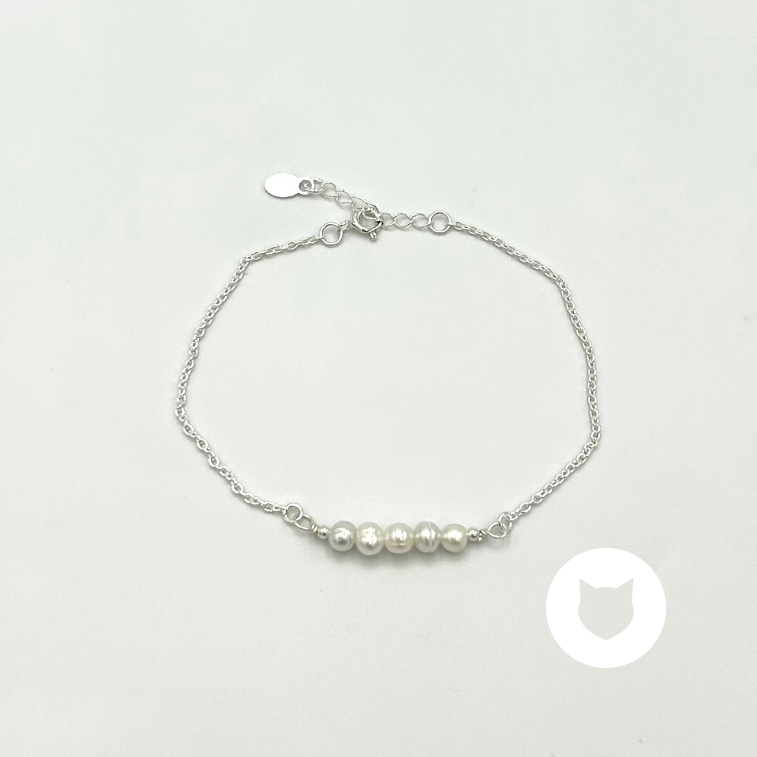 PULSERA DE PLATA 925 Y PERLAS CULTIVADAS PU1863L25