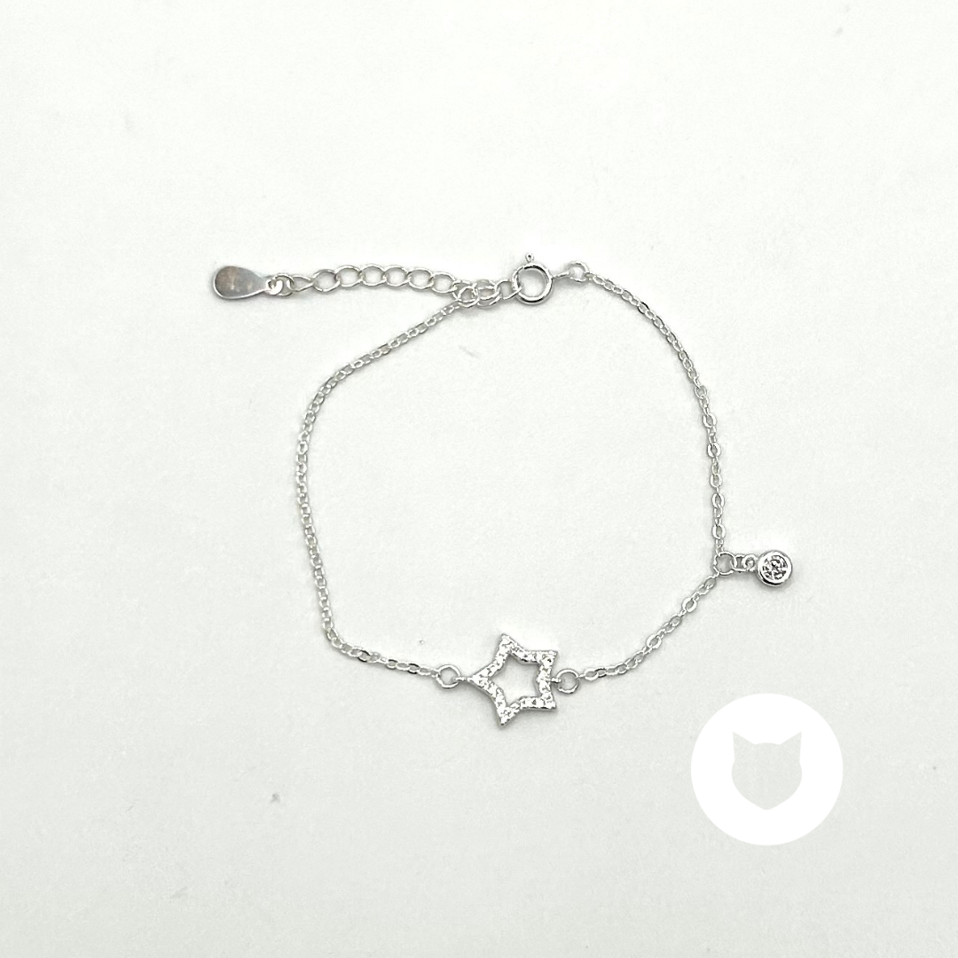 PULSERA DE PLATA 925 Y CRISTAL ESTRELLA PU1878L27