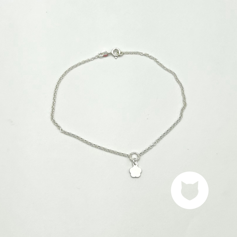TOBILLERA DE PLATA 925 FLOR TO0098L26