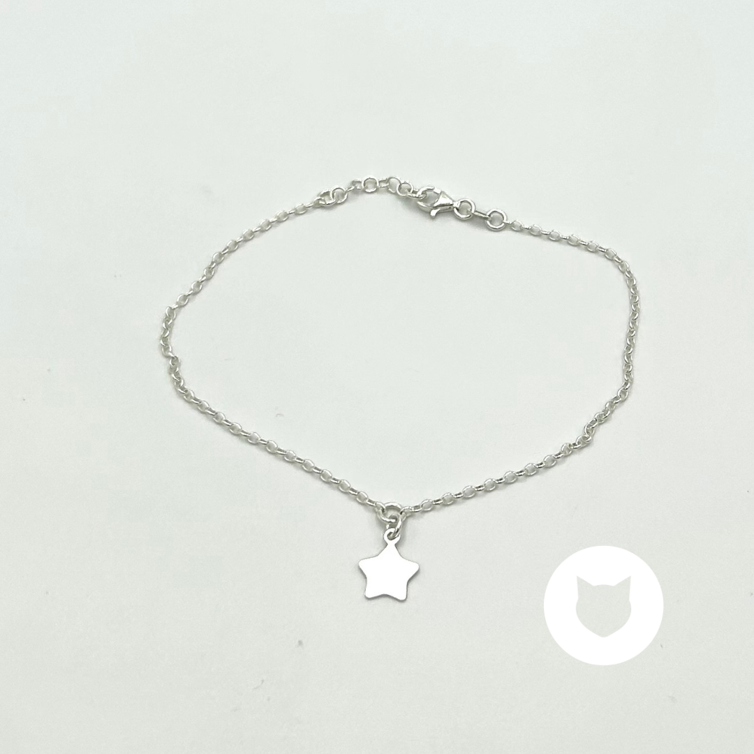 TOBILLERA DE PLATA 925 ESTRELLA TO0100L26 TOBILLERA DE PLATA 925 ESTRELLA TO0100L26