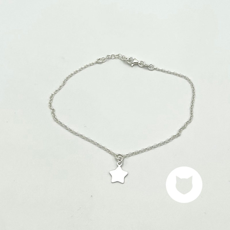 TOBILLERA DE PLATA 925 ESTRELLA TO0100L26