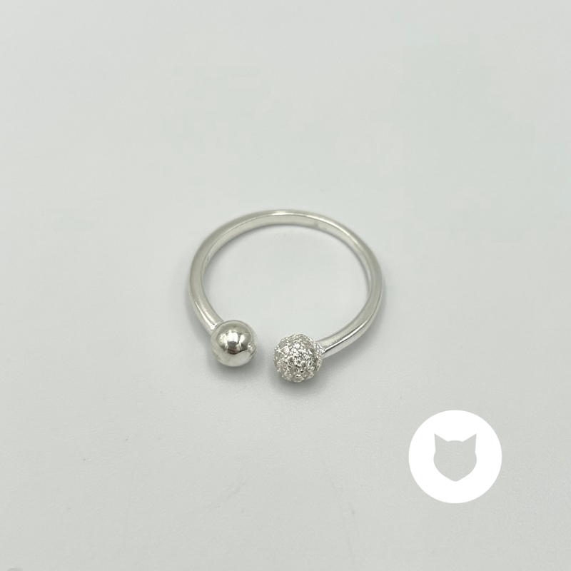 ANILLO DE PLATA 925 Y CRISTALES  AN3361L25