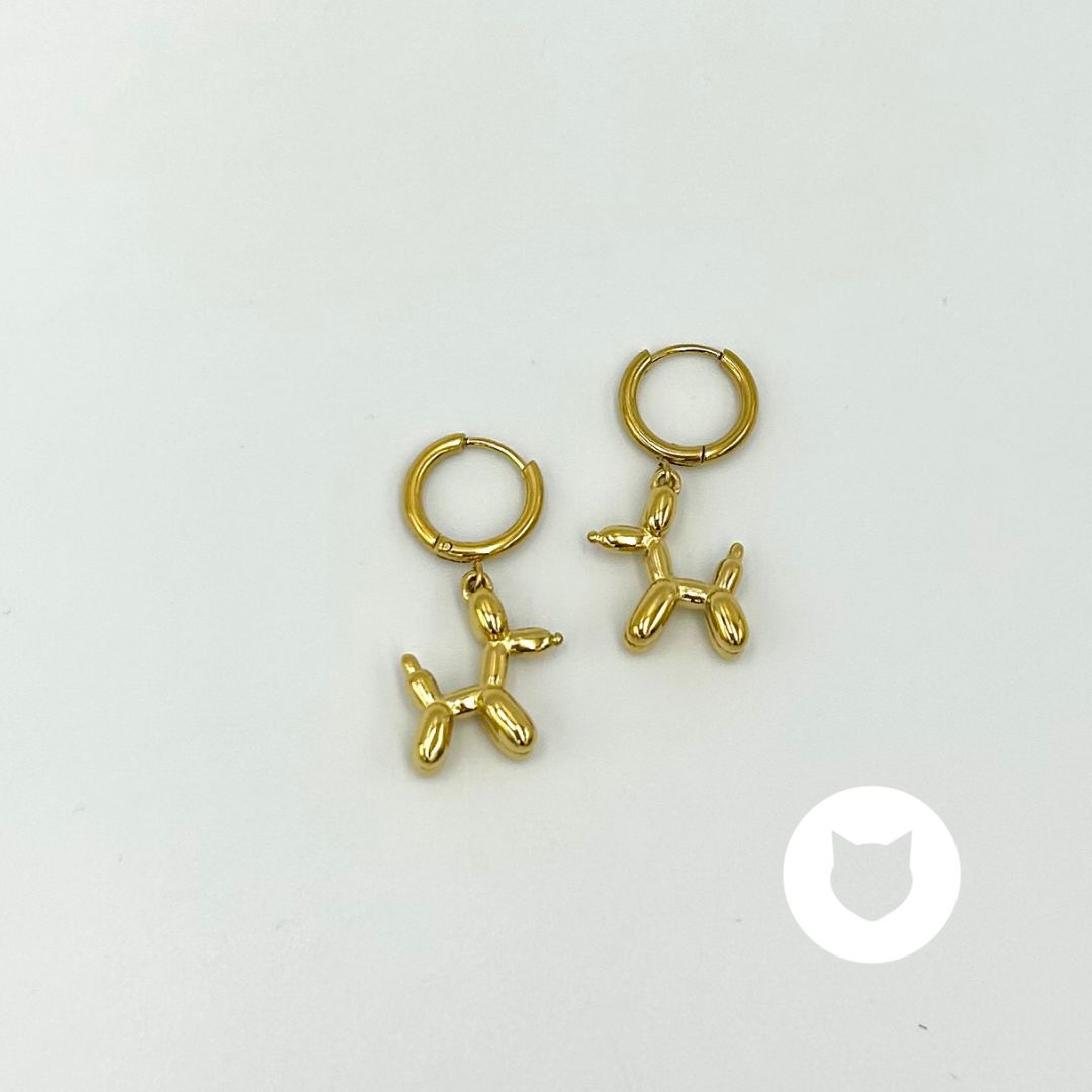 ​ARGOLLAS DE ACERO INOXIDABLE PERRITO GLOBO AG1737G54