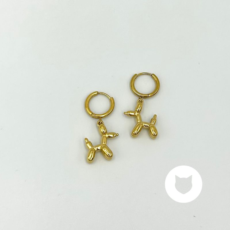 ​ARGOLLAS DE ACERO INOXIDABLE PERRITO GLOBO AG1737G54