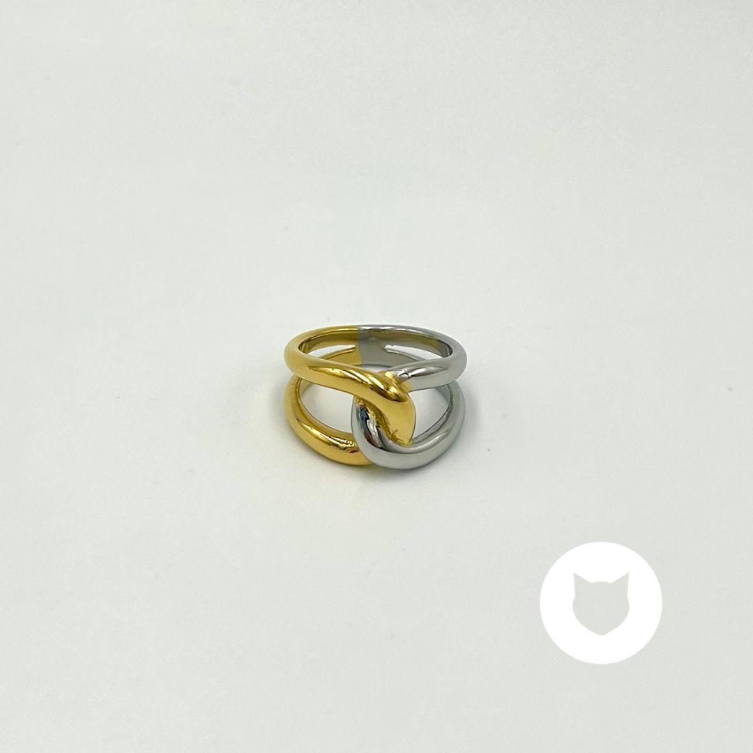 ANILLO DE ACERO INOXIDABLE METALES MIXTOS AN3699G41 ANILLO DE ACERO INOXIDABLE METALES MIXTOS AN3699G41