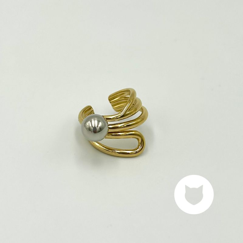 ANILLO DE ACERO INOXIDABLE METALES MIXTOS AN3706G78