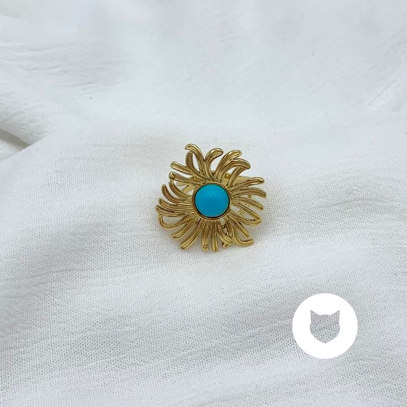 ANILLO DE ACERO INOXIDABLE Y PIEDRA SINTÉTICA AN3717G10.3 ANILLO DE ACERO INOXIDABLE Y PIEDRA SINTÉTICA AN3717G10.3