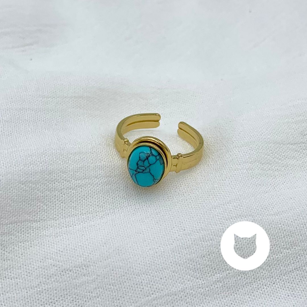 ANILLO DE ACERO INOXIDABLE Y PIEDRA SINTÉTICA AN3720G11.0