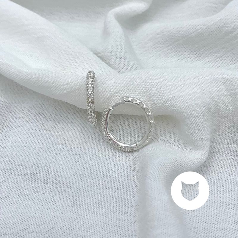 ARGOLLAS DE PLATA 925 Y CRISTALES AG1755L27