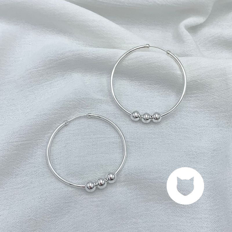 ARGOLLAS DE PLATA 925 AG1756L30