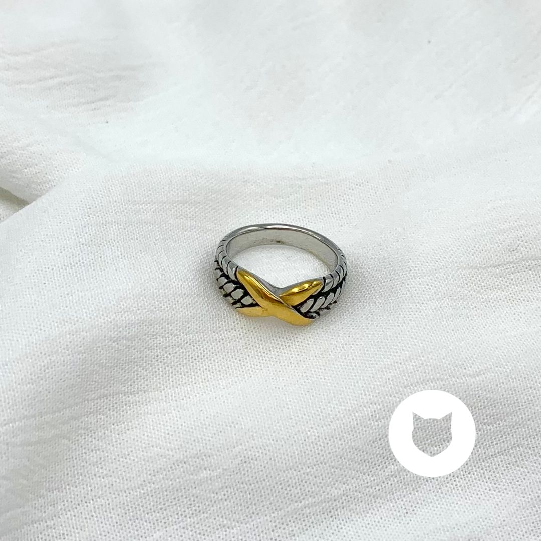 ​ANILLO DE ACERO INOXIDABLE METALES MIXTOS AN3758G46