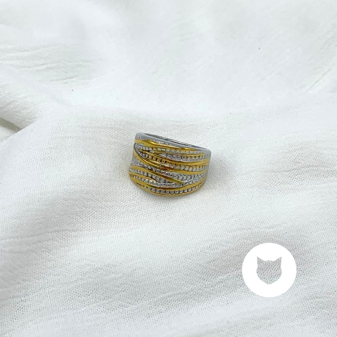​ANILLO DE ACERO INOXIDABLE METALES MIXTOS AN3776G50