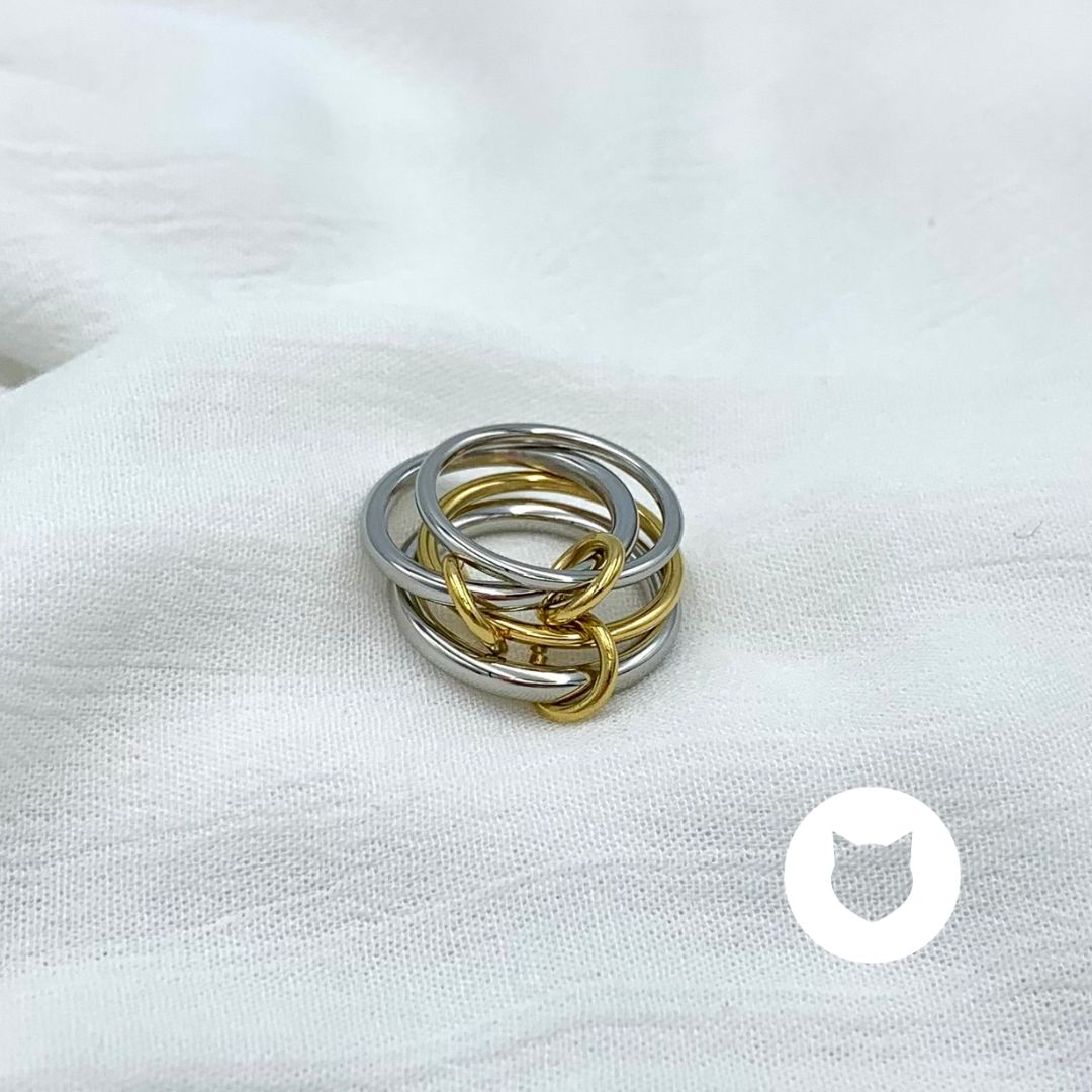 ​ANILLO DE ACERO INOXIDABLE METALES MIXTOS AN3772G38