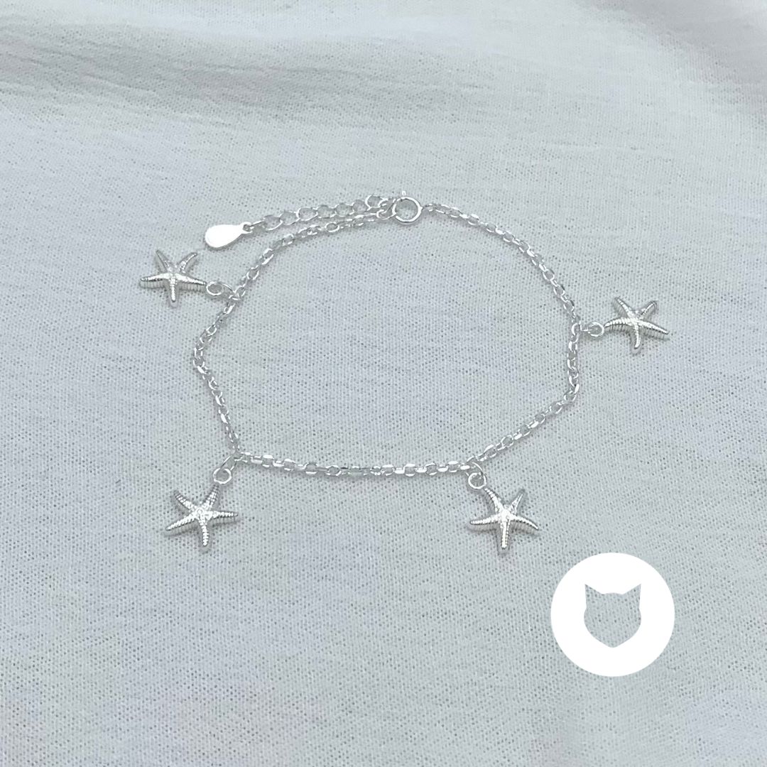 ​PULSERA DE PLATA 925 ESTRELLAS DE MAR PU1892L22