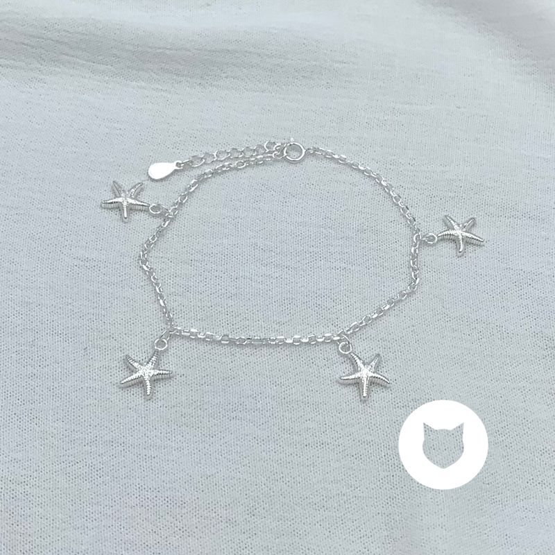 ​PULSERA DE PLATA 925 ESTRELLAS DE MAR PU1892L22