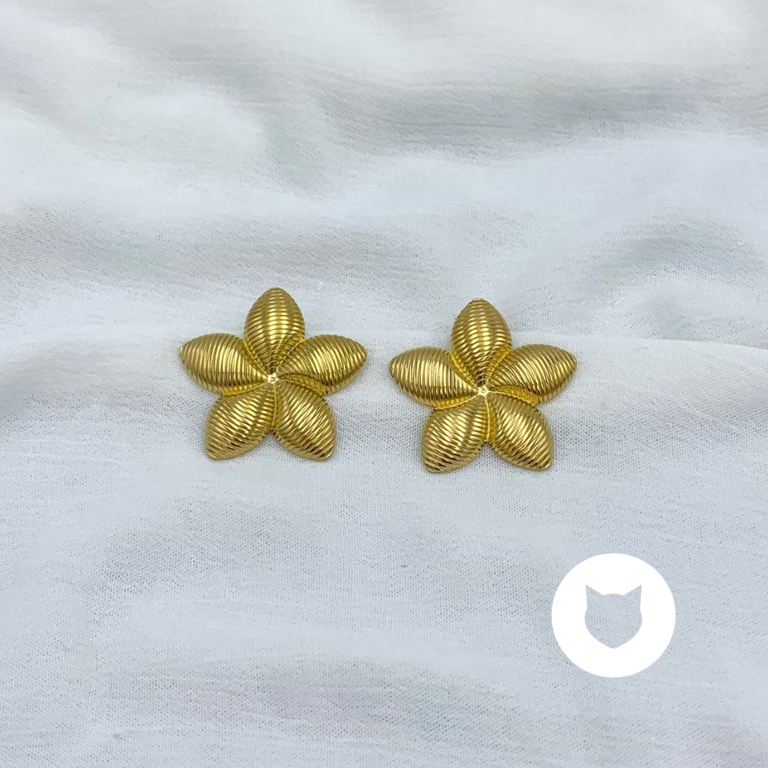 ARETES DE ACERO INOXIDABLE FLOR AR2873G203