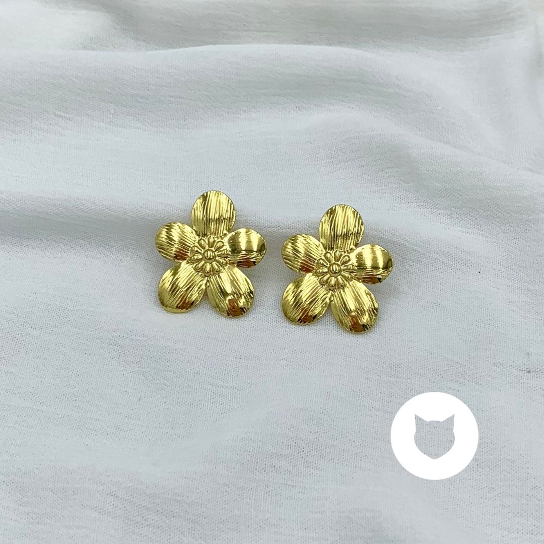 ARETES DE ACERO INOXIDABLE FLOR AR2875G15.6