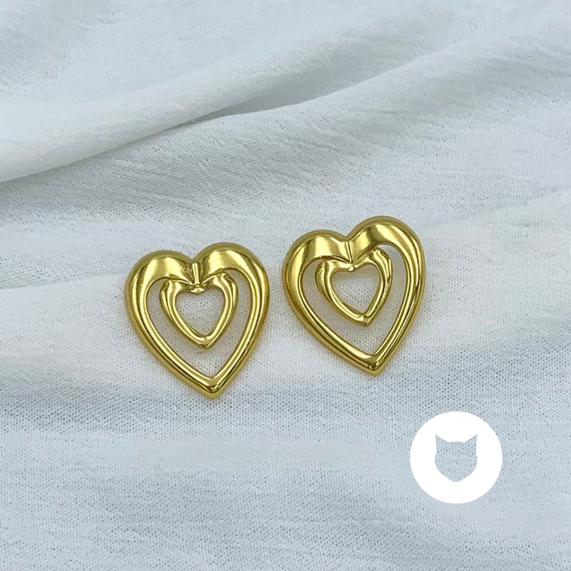 ARETES DE ACERO INOXIDABLE CORAZÓN AR2882G91