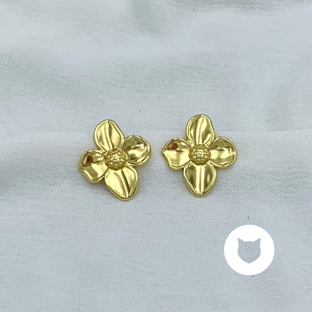 ARETES DE ACERO INOXIDABLE FLOR AR2888G134