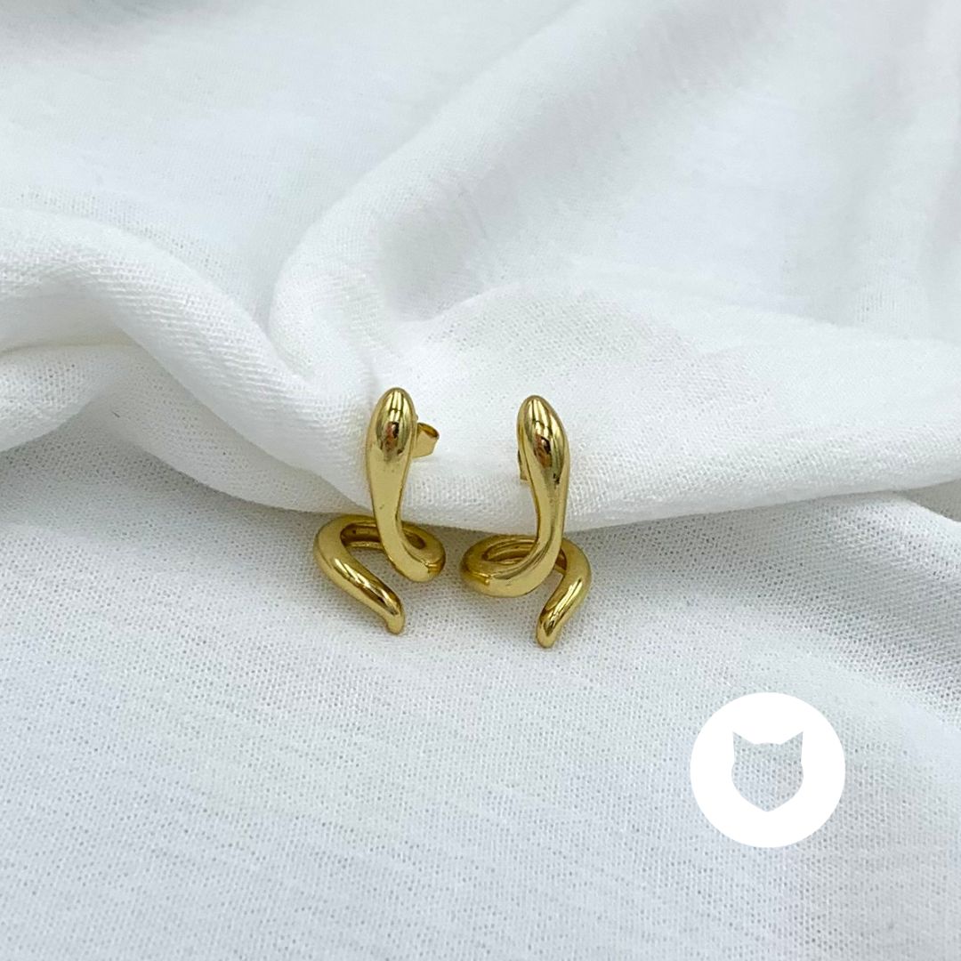 ARETES DE ACERO INOXIDABLE SERPIENTE AR2943G63