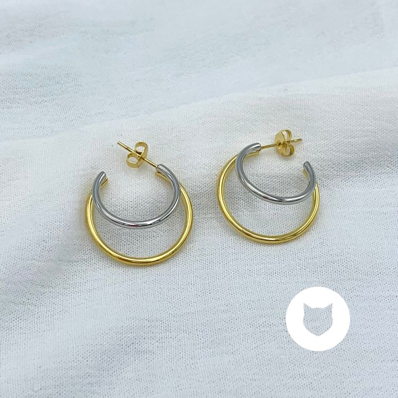 ARGOLLAS DE ACERO INOXIDABLE METALES MIXTOS AG1813G64
