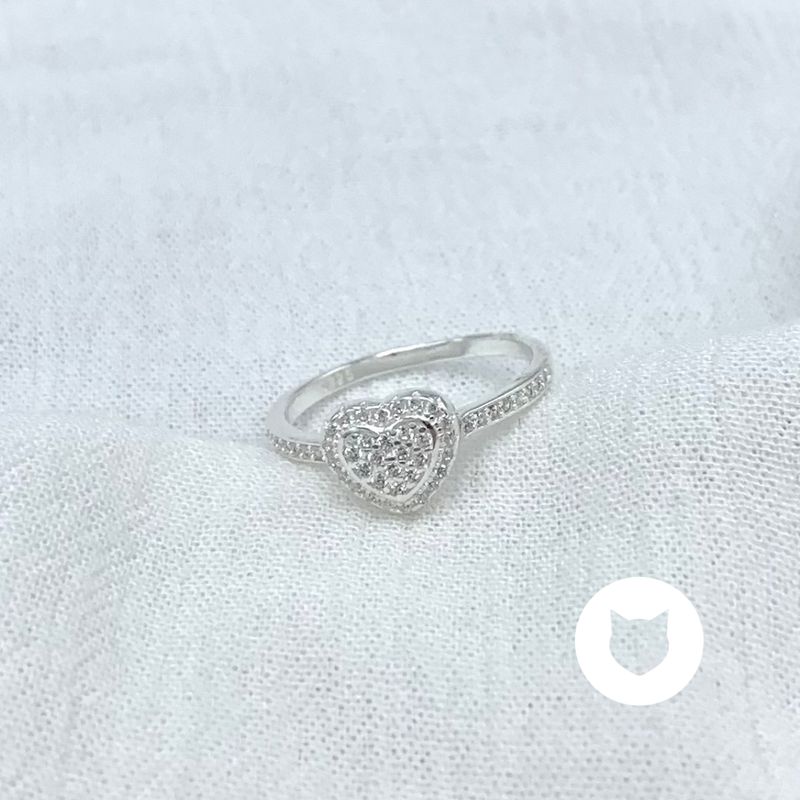 ANILLO DE PLATA 925 Y CRISTALES CORAZÓN AN3793L24