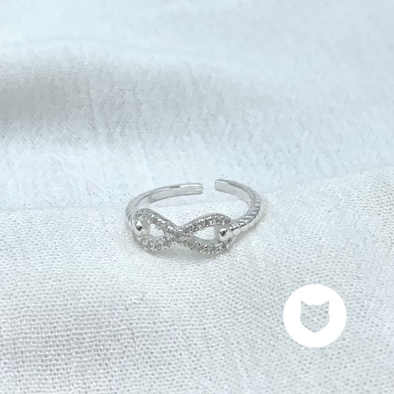 ANILLO DE PLATA 925 Y CRISTALES INFINITO AN3807L24