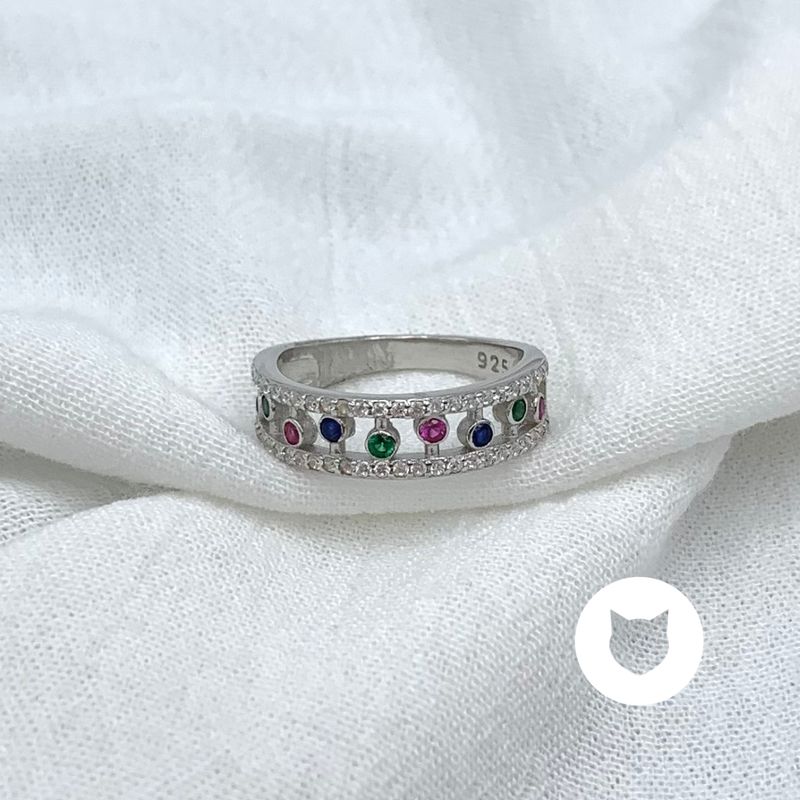 ANILLO DE PLATA 925 Y CRISTALES AN3826L23