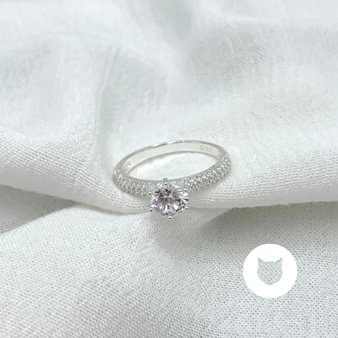 ANILLO DE PLATA 925 Y CRISTALES AN3840L27